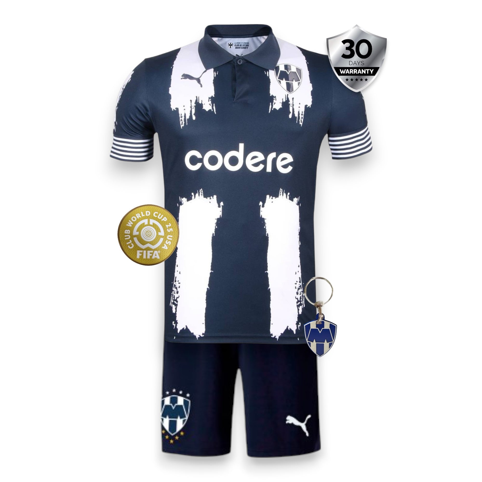 Kids CF Monterrey Home Kit Clubs Word Cup