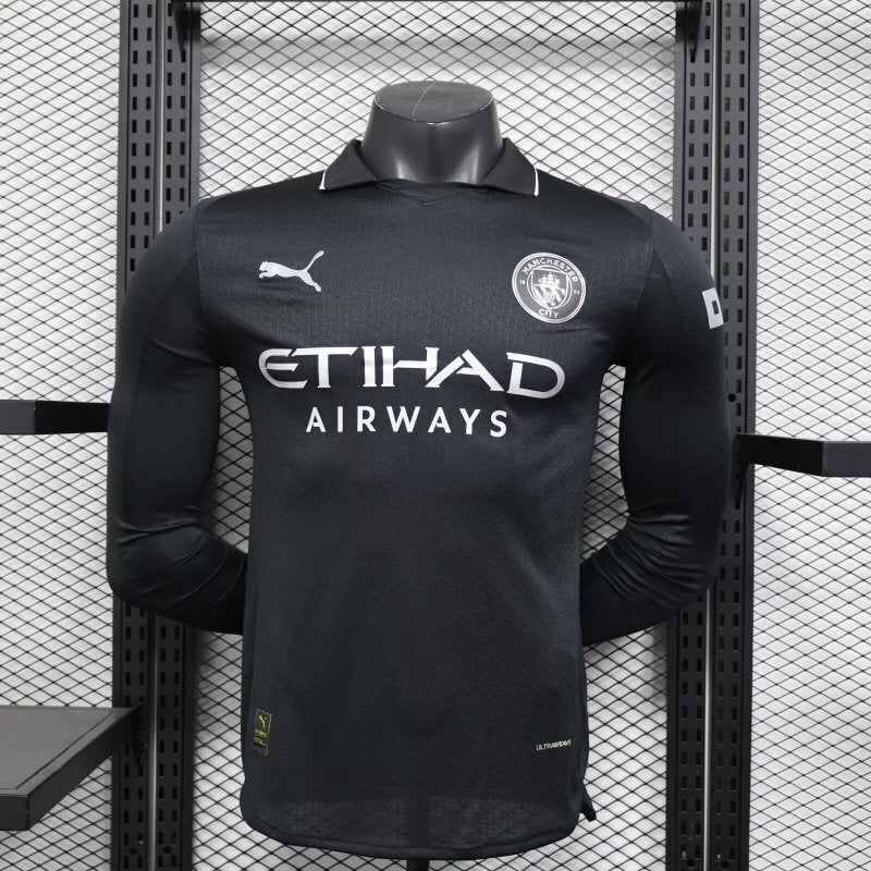 Manchester City Player Away Jersey 2025/26 Long Sleeve