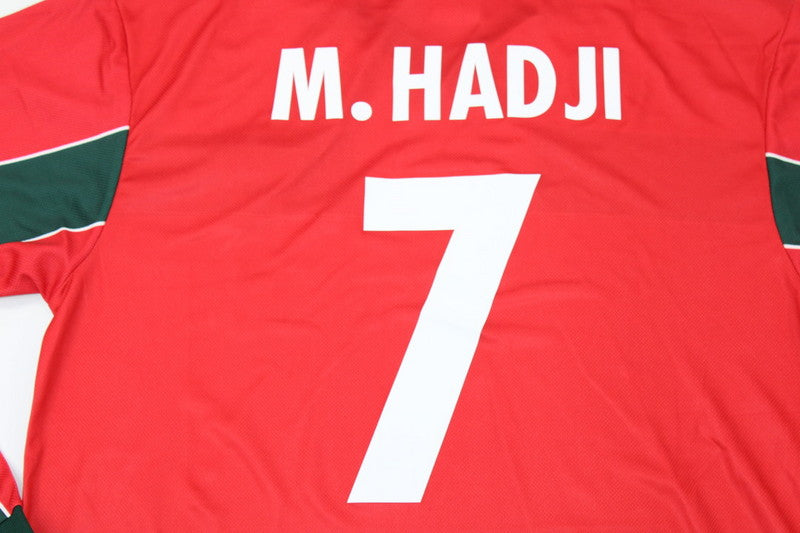 Morocco 1998 Away Red Retro Jersey - Long Sleeve