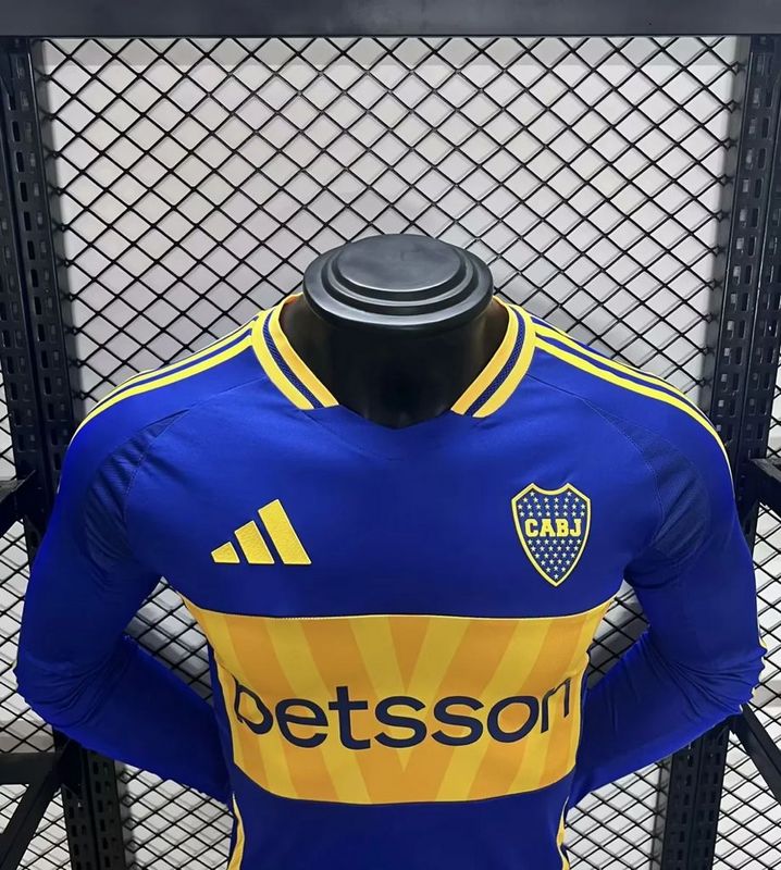 Boca Juniors Player Home Jersey 2024/25 - Long Sleeve