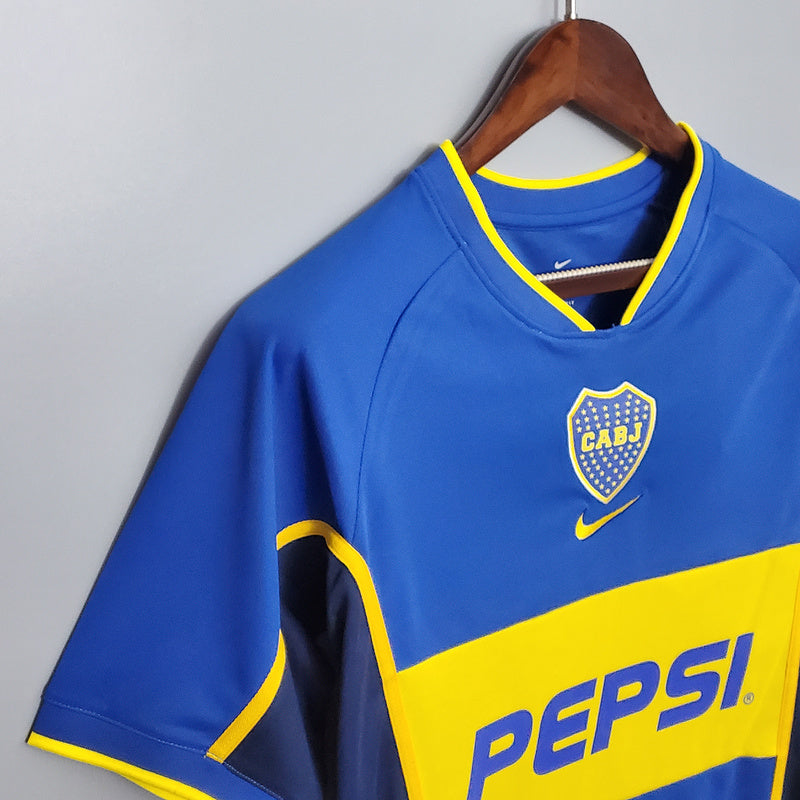 Boca Juniors 2002 Home Jersey - Retro Version