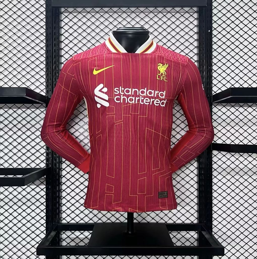 Liverpool Player Home Jersey 2024/2025 Long Sleeve