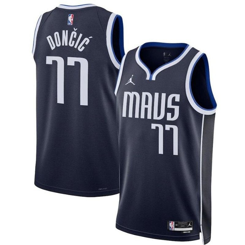 Luka Don������������������i������������������ - Dallas Mavericks Unisex 2023 Statement Edition NBA Jersey - Navy